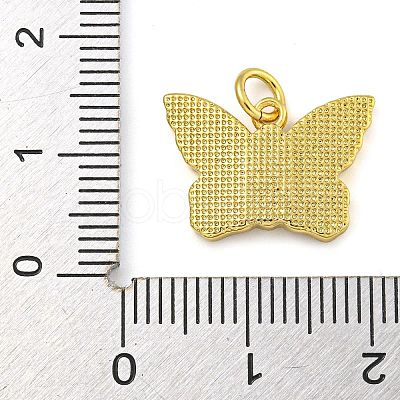 Brass Pendants with Shell and Jump Rings KK-D534-01G-1