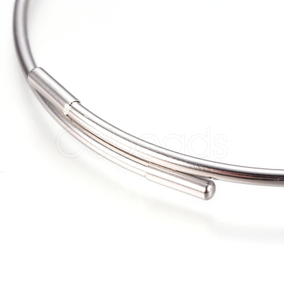 Non-Tarnish Adjustable 304 Stainless Steel Bangles Making MAK-F227-33-P-1