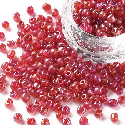 (Repacking Service Available) Round Glass Seed Beads SEED-C016-4mm-165-1