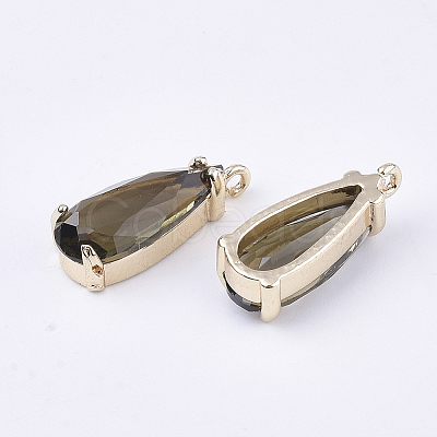 Transparent Glass Pendants X-GLAA-T007-22A-1