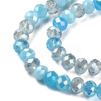 Electroplate Glass Beads Strands EGLA-YW0002-D05-1