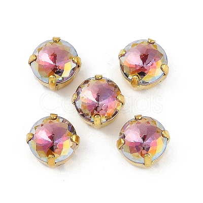 Brass Glass Rhinestone Sew on Rhinestones RGLA-U001-01G-01-1