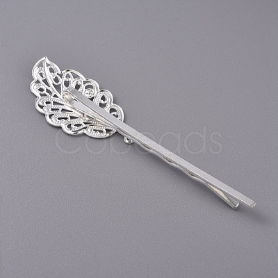 Hair Accessories Iron Hair Bobby Pin Findings IFIN-L035-02S-1