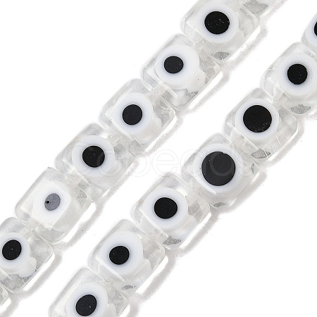 Handmade Evil Eye Lampwork Beads Strands LAMP-G166-03B-1