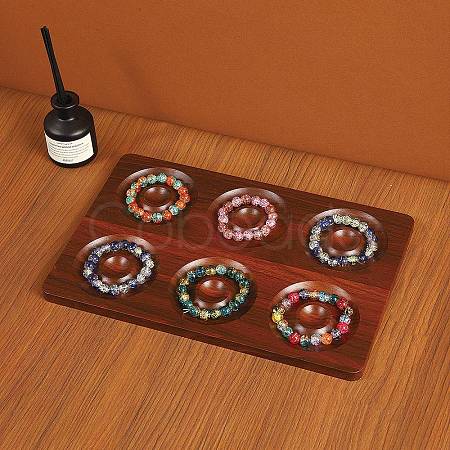 6-Slot Wood Bracelet Design Board WD-CBA482F-04B-1