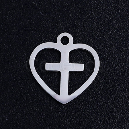 Non-Tarnish 201 Stainless Steel Hollow Charms STAS-Q201-JN318-1-1