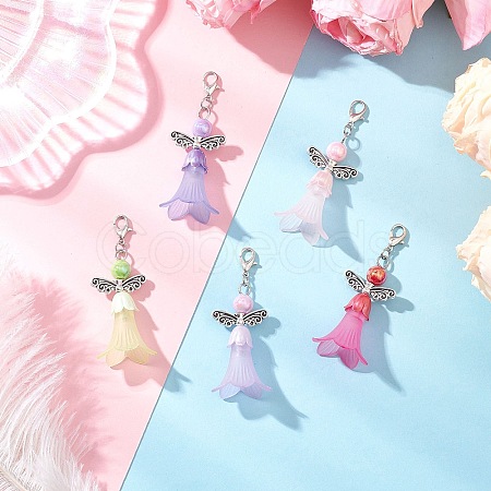 Acrylic Pendant Decorations HJEW-JM03627-1