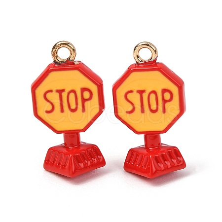 Alloy Enamel Pendants AL-CBAA1B9-05G-02-1