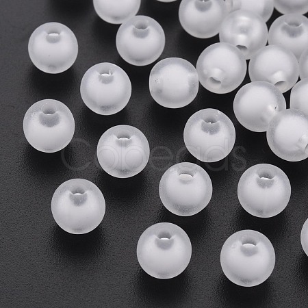 Frosted Acrylic Beads X-FACR-Q006-16mm-01-1
