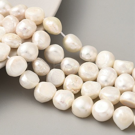 Natural Cultured Freshwater Pearl Beads Strands PEAR-A006-10C-1