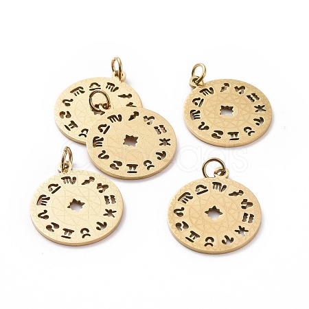 201 Stainless Steel Pendants STAS-S105-T565D-2-1