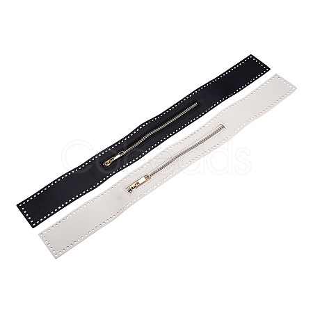 2Pcs 2 Colors Nylon Zipper with Brass Finding DIY-GN0001-01-1