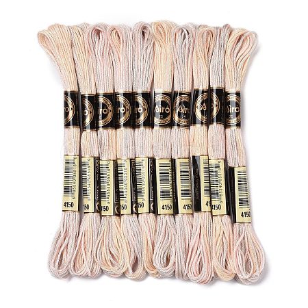 10 Skeins 6-Ply Polyester Embroidery Floss OCOR-K006-A23-1