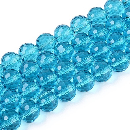 Transparent Glass Bead Strands GLAA-R095-12mm-23-1