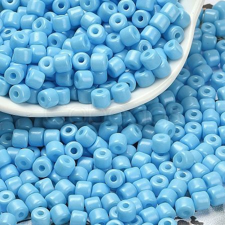 Baking Paint Pearlized Glass Seed Beads SEED-C001-04A-08-1