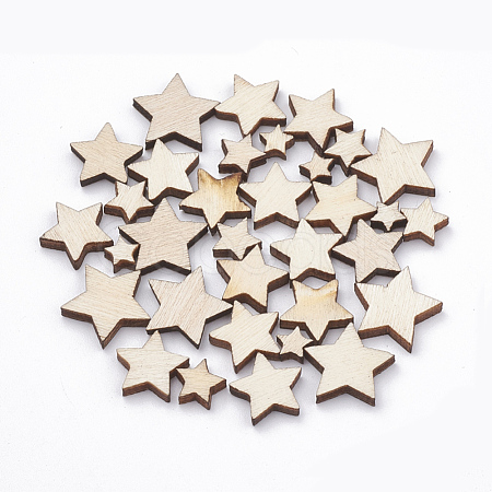 Undyed Natural Wood Beads WOOD-N002-02-1