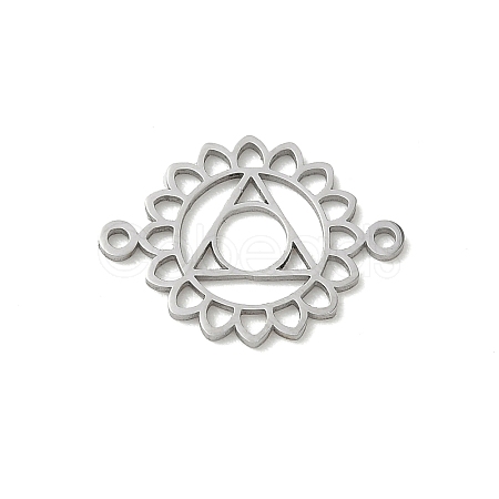Chakra 304 Stainless Steel Connector Charms SA-CBA28C1-01A-P-1