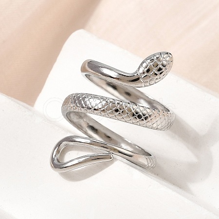 304 Stainless Steel Cuff Open Rings STAS-H259-02P-1