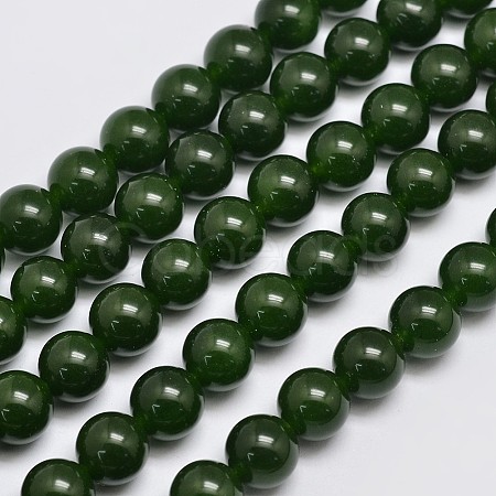 Natural & Dyed Malaysia Jade Bead Strands X-G-A146-10mm-A28-1