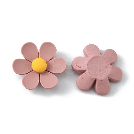 Opaque Resin Cabochons RESI-WH0026-75C-04-1