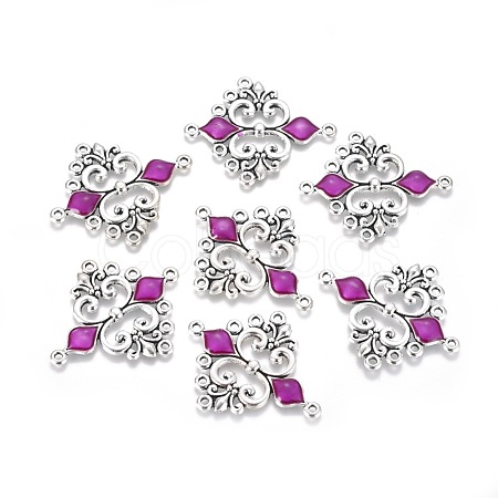 Alloy Enamel Chandelier Component Links ENAM-EA9734Y-5-1