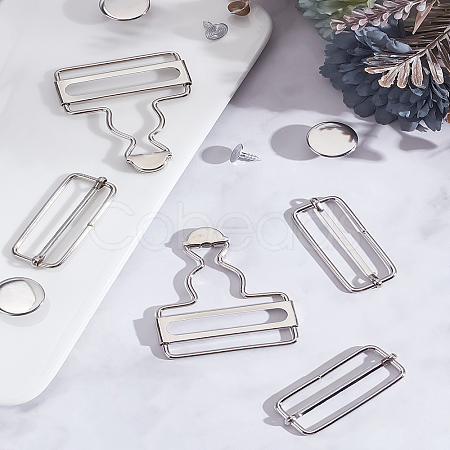 4Sets Adjustable Iron Buckle IFIN-LP0001-17-1