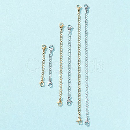 6 Strand 6 Style 304 Stainless Steel Curb Chain Extender STAS-FS0001-30-1