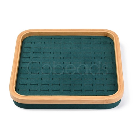 Fashion Velvet Wood Jewelry Boxes RDIS-B003-03-1