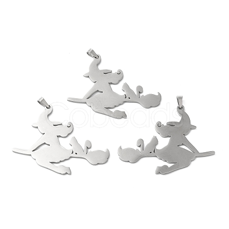 Non-Tarnish Halloween 304 Stainless Steel Big Pendants STAS-R122-14P-1