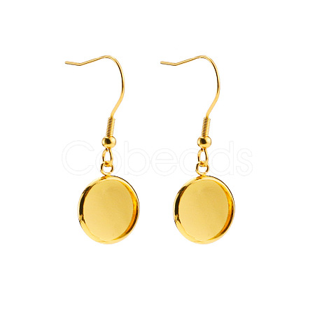 201 Stainless Steel Dangle Earrings EJEW-P001-A02-G-1
