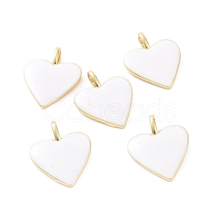 Brass Enamel Pendants KK-P204-14G-E-1