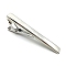 Brass Tie Clips for Men, Platinum, 60x6mm