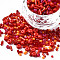 Glass Seed Beads, Mixed Style, Mixed Shapes, Red, 1~7x2~4mm, Hole: 0.7~1mm, about 450g/pound