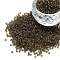 12/0 Grade A Round Glass Seed Beads, Transparent Frosted Style, Coffee, 2x1.5mm, Hole: 0.8mm, 30000pcs/bag