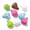 Baking Paint Acrylic Beads, Hot-air Balloon, Mixed Color, 30.5x25x25mm, Hole: 4mm