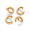 Ion Plating(IP) 304 Stainless Steel Open Jump Rings, Real 18K Gold Plated, 9x1.5mm, Inner Diameter: 6mm