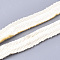 Nylon Thread Tassel Fringe Trimming, Costume Accessories, Creamy White, 16~17x2mm, about 20m/bag