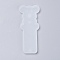 Silicone Bookmark Molds, Resin Casting Molds, Bear, White, 94x39x4.5mm, Inner Diameter: 91x37mm