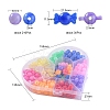 240Pcs 9 Colors Acrylic Beads MACR-YW0001-71-3