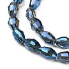 Electroplate Glass Beads Strands EGLA-J013-4X6mm-F34-3