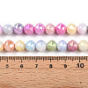 Anti-Tarnish Electroplate Glass Beads Strands GLAA-N010-8mm-05-4