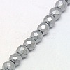 Electroplate Non-magnetic Synthetic Hematite Beads Strands G-J169C-3mm-07-3