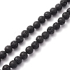 Natural Lava Rock Round Beads Strands G-YW0002-08-3