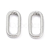 Anti-Tarnish Rhodium Plated 925 Sterling Silver Spring Gate Rings STER-K173-18P-1