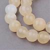 Natural Yellow Jade Beads Strands G-Q462-6mm-36-1