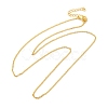 Gold Plated Brass Cable Chain Necklaces NJEW-BB10199-18-2