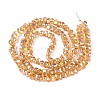 Electroplate Transparent Glass Beads Strands EGLA-N022-09A-B07-2