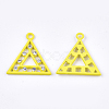 Spray Painted Alloy Pendants PALLOY-S122-03C-2
