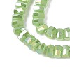 Electroplate Imitation Jade Glass Beads Strands EGLA-N022-09A-D02-3