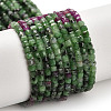 Natural Ruby in Zoisite Beads Strands G-K373-A02-01-1